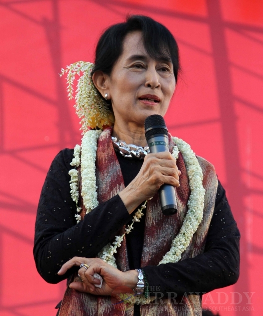 Aung San Suu Kyi attends music concert organized by NLD party at Myanmar Convention Center (MCC) on Friday, Dec.30, 2011, in Yangon, Myanmar