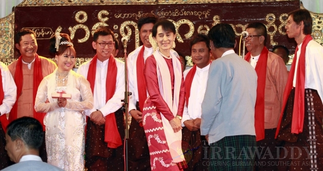 Aung San Suu Kyi at the Opening ceremony of Short Films Festival 31 Dec 2011