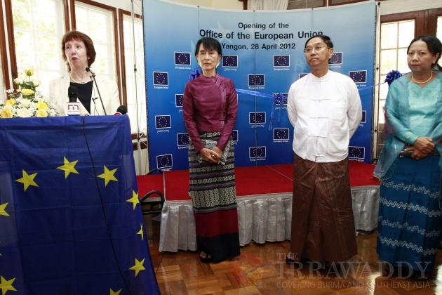 The office of European Union (EU) opened in Yangon on 28 April 2012.