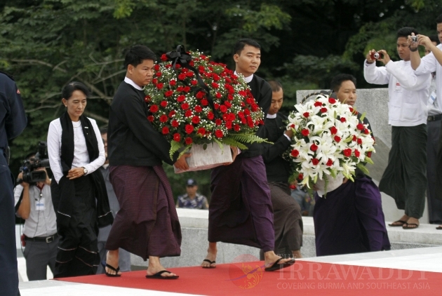 The Lady at Martyr’s Mausoleum on Thursday, 19th July 2012, Yangon, Myanmar.