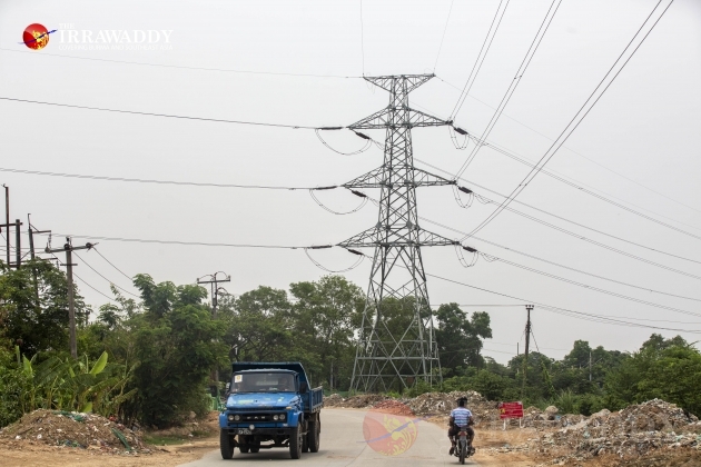 electric tower and phone tower
