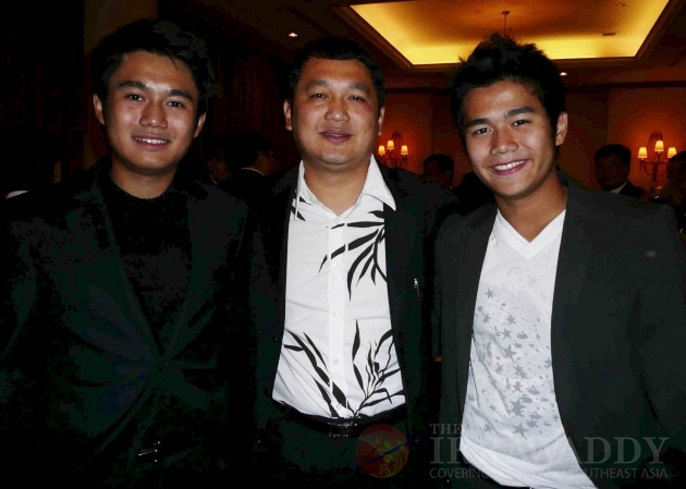 Tay Za and his sons are seen on November 5, 2007.