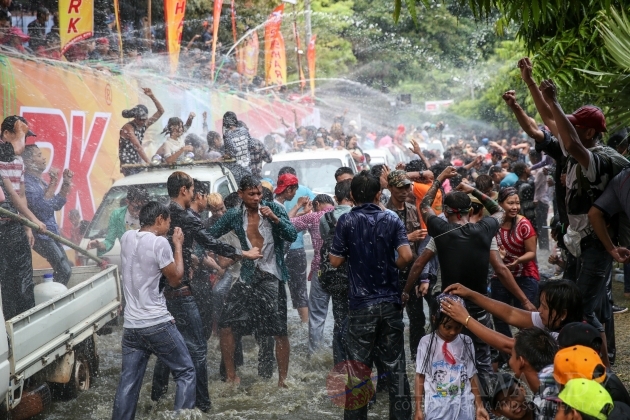 Thingyan Water Festival 2015
