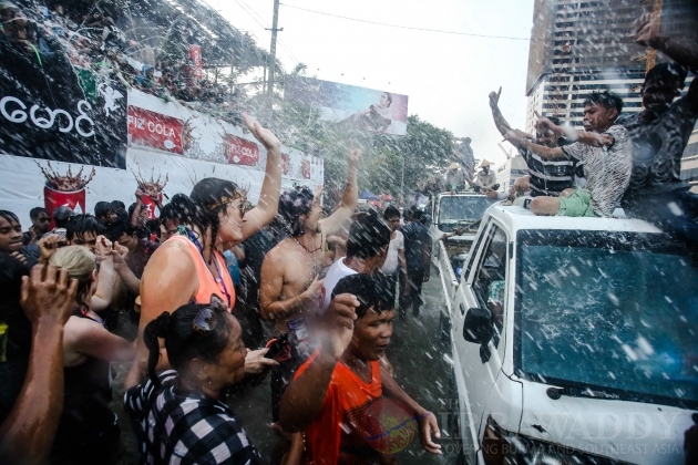Rangoon Thingyan water festival Rangoon Thingyan water festival