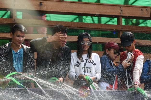 Thingyan Water Festival in Rangoon 2015