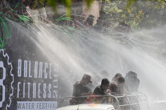 Thingyan Water Festival in Rangoon 2015