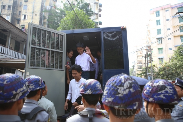 Four student activists  in Rangoon
