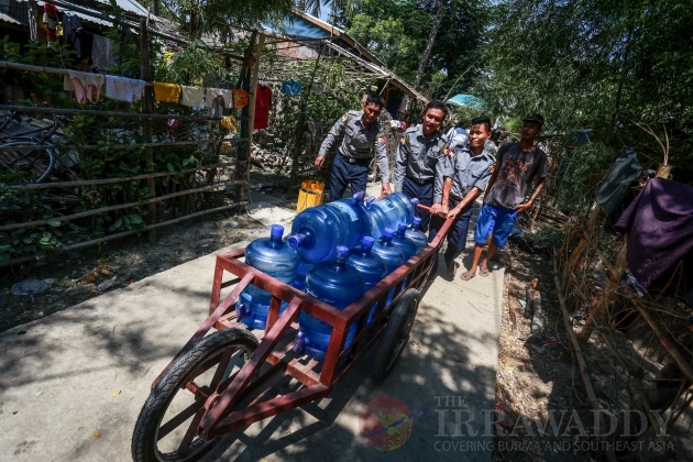 Police Force donated drinking water