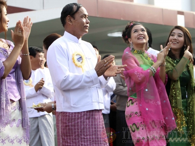 Opening ceremony of a children's hospital in Rangoon, Burma.