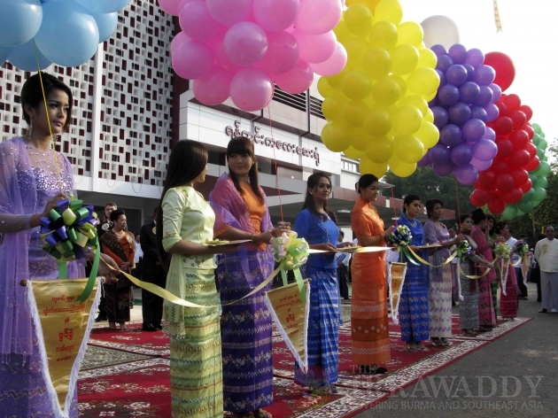Opening ceremony of a children's hospital in Rangoon, Burma.