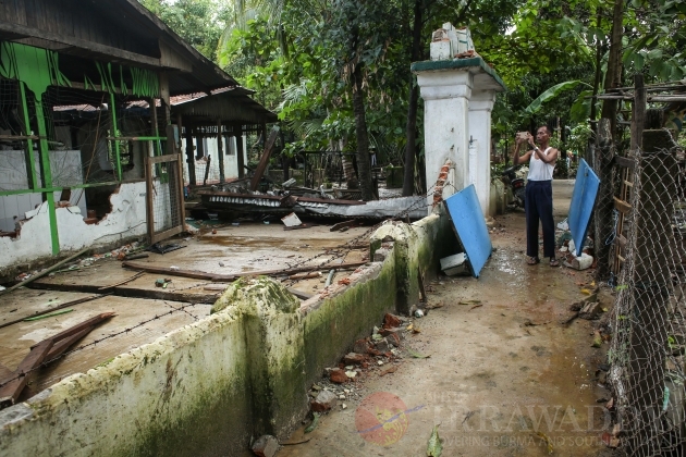 Thuye Thamain village mosque destroyed