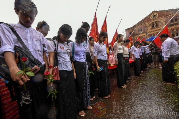 Ceremony at Rangoon's Secretariat Commemorates Martyrs’ Day