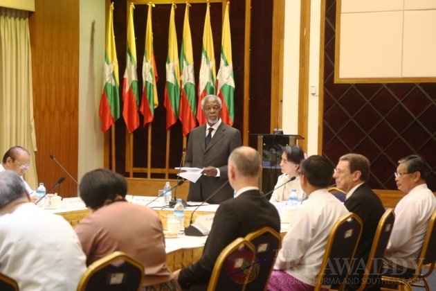 Kofi Annan ‘Confident’ in Arakan State Advisory Commission’s Mandate