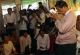 Burma pro-democracy leader Aung San Suu kyi and her party's members  pay respects to doyen politicians in Rangoon, Burma.