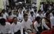 NLD youths participate meeting at the NLD headquarter in Rangoon, Burma.