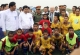 The chief of FIFA Seep Blatter, opened the football academy in Mandalay, Burma.