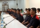 Burma fishermen rescued by Sri Lankan Navy are seen during a press conference at Myanmar Fisheries Federation (MFF) for one day after back from Sri Lanka by flight in Rangoon, Burma.