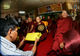 Myanmar politicians cerebrate the fourth anniversary of the Buddhist monks protest at a monastery on Monday, September 26, 2011, in Yangon, Myanmar.