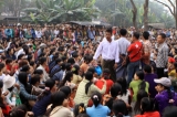 Hlaing Tharyar Worker Strike against Tai Yi Slipper Company, 15 Feb 2012, Hlaing Tharyar Township, Yangon, Myanmar.