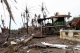 Refugee camp (a Monastery) and damaged buildings in Sittwe, Rakhine State, Sunday, June.17, 2012.