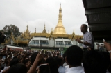 About one hundred muslims gathered in Yangon and asked for their rights and justice for the at least nine muslims who were killed allegedly by Buddhist residents, in the western  part of Rakhaing State Myanmar, on 04 June.
