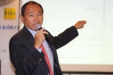 Francis Fukuyama , an American political scientist, political economist and author, gives presentation on &quot;What is development&quot; at Sedona Hotel on 24 Aug 2012, Yangon, Myanmar. Political leaders and social organizations attend the seminar.