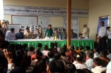 14-03-13  Thursday march 14, 2013,Letpadaung Copper Mine, Myanmar. Myanmar opposition leader Aung San Suu Kyi meets with local residents about Monywa copper mine project