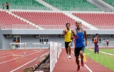 26-08-13 Photo Jpaing Athletes train for SEA games in 2013 in Burma