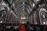 The Catholic church is celebrating its 500th anniversary in Burma this weekend, with events at St. Mary's Cathedral in downtown Rangoon. ( Photo - JPaing / The Irrawaddy)