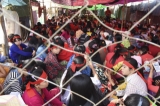 19-02-15 - PHOTO JPaing Nearly 2000 workers, at the Tai Yi shoe factory in Hlaing Thar Yar Industrial Zone, Rangoon, are striking and ask for pay increase since Feb 16.