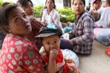 Civilians displaced by fighting between the Burma Army and Kokang rebels in Laukkai, Shan State, 17 February 2015. (Photo: JPaing / The Irrawaddy)