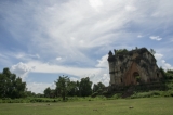 An ancient pagoda lies in ruins near TadaU-Inwa road.(Photo - tezahlaing/The Irrawaddy)