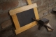 A slate with the frame