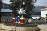 A peace monument erected in Panghsang Peace Square. (Photo: JPaing / The Irrawaddy)