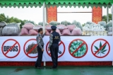 Rangoon Government destroyed over US$19.7 million worth seized narcotic drugs to mark Intl Day against Drug Abuse and Illicit Trafficking on June 26, 2016.(Photos: Hein Htet / The Irrawaddy)