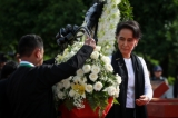Myanmar State Counsellor and Foreign Minister Aung San Suu Kyi (C) arrives to pay her respects to her late father, Myanmar independence hero General Aung San, during the 69th Martyrs' Day ceremony at the Martyrs' Mausoleum in Yangon on July 19, 2016. (Photo - Hein Htet)