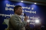 Rule Of Law And Role Of Public Facebook Page launching to the media by the collaboration of Myanmar Motion Picture Organization, Myanmar Music Association and Special Commission of Parliament at MMPO Office, Yangon, Myanmar On Feb 23, 2017. PHOTO - NAING LIN SOE / THE IRRAWADDY