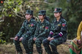 Shanni Nationalities Army held on a graduation ceremony that basic military and political course in camp of No. 753, Homalin Township, Sagaing Region on Feb 16, 2019.  Photo - Htet Wai/ Irrawaddy