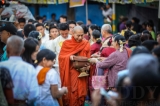 The consecration of Kaunghmudaw Pagoda in Sagaing was held on March 20 along with donation of rice to 1,000 monks to mark the 82nd birthday of Sitagu Sayadaw, and opening ceremony of the world’s biggest drum. Zaw Zaw/The Irrawaddy