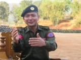 Arakan Army(AA) commander-in-chief, Tun Myat Naing, received Irrawaddy reporters at AA headquarter from Kachin State on April, 2019.  Photo - Nang Lwin Hnin Pwint/ Irrawaddy