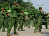 The National Democratic Alliance Army,NDAA, soilders were seen at their headquarter from Mong La, Shan State on April 21, 2019.  Photo - Nang Lwin Hnin Pwint/ Irrawaddy