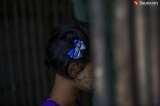 A victim of child rape from Thanlyin is seen on July 10, 2020.  Photo - Htet Wai/ Irrawaddy