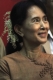 Burma pro-democracy leader Aung San Suu Kyi participates on the National Day at NLD headquarters in Yangon, Burma.