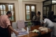 NLD members clean office for pro-democracy leader Aung San Suu Kyi at NLD headquarters in Rangoon, Burma.