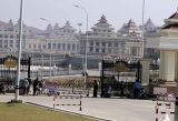 In this file photo taken Tuesday, Jan. 4, 2010, newly constructed parliament buildings are seen in Myanmar's new administrative city Nay Pyi Taw, Myanmar. (AP Photo/Khin Maung Win)