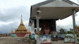 The 6.8 magnitude earthquake destroyed monastery and pagoda in Tarlay, Easter Shan State, Burma.