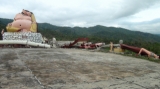 The 6.8 magnitude earthquake destroyed the Buddha statues in Tarlay, Easter Shan State, Burma.