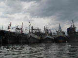 The port in Ranong, Thailand.