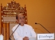Burma President Thein Sein delivers his speech at presidential house in Naypyitaw, the new capital of Burma.