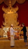 Burma’s President Thein Sein welcomes Ms Bronte Nadine Moules, Ambassador of Australia to the Union of Burma at the hall of President Parliament in Naypyitaw, Burma.